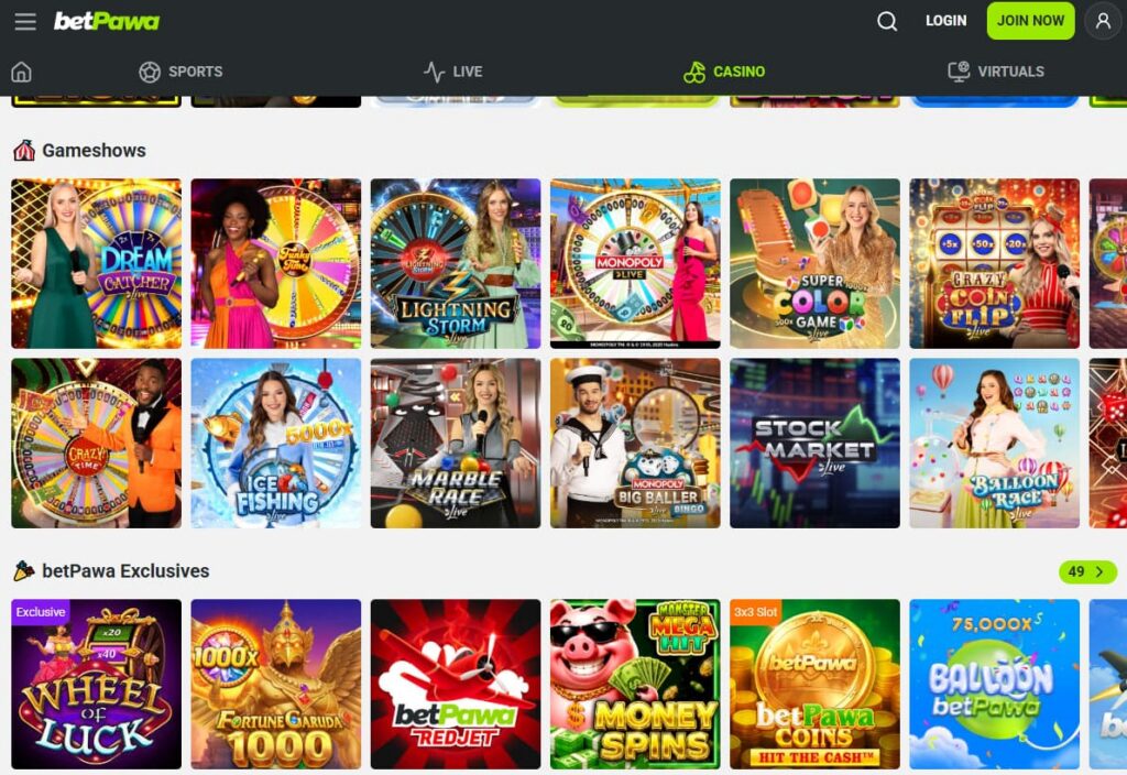 betPawa casino